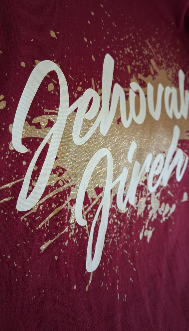 "Jehovah Jireh" Burgundy T-Shirt